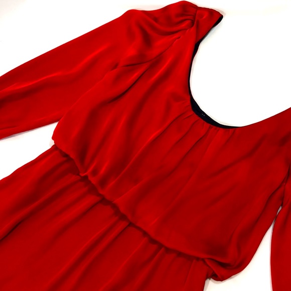 Satin Red Dress - Picture 2 of 2